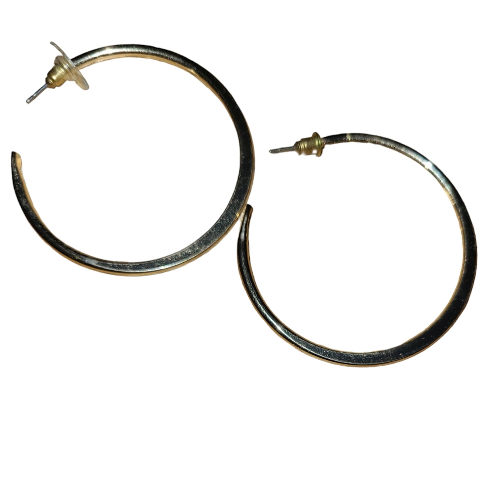 2" Gold Tone Hoops L4